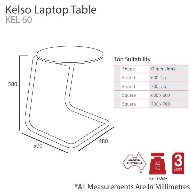 Kelso Laptop Table
