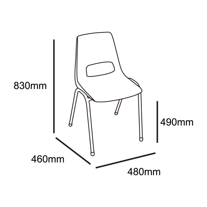 Shell 4 Leg Chair