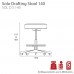 Solo Drafting Stool with footring